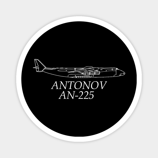 ANTONOV AN-225 Magnet by Joshua Designs